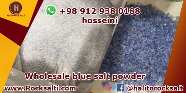 blue salt powder